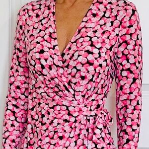 Anne Klein Faux Wrap Top Sz XS